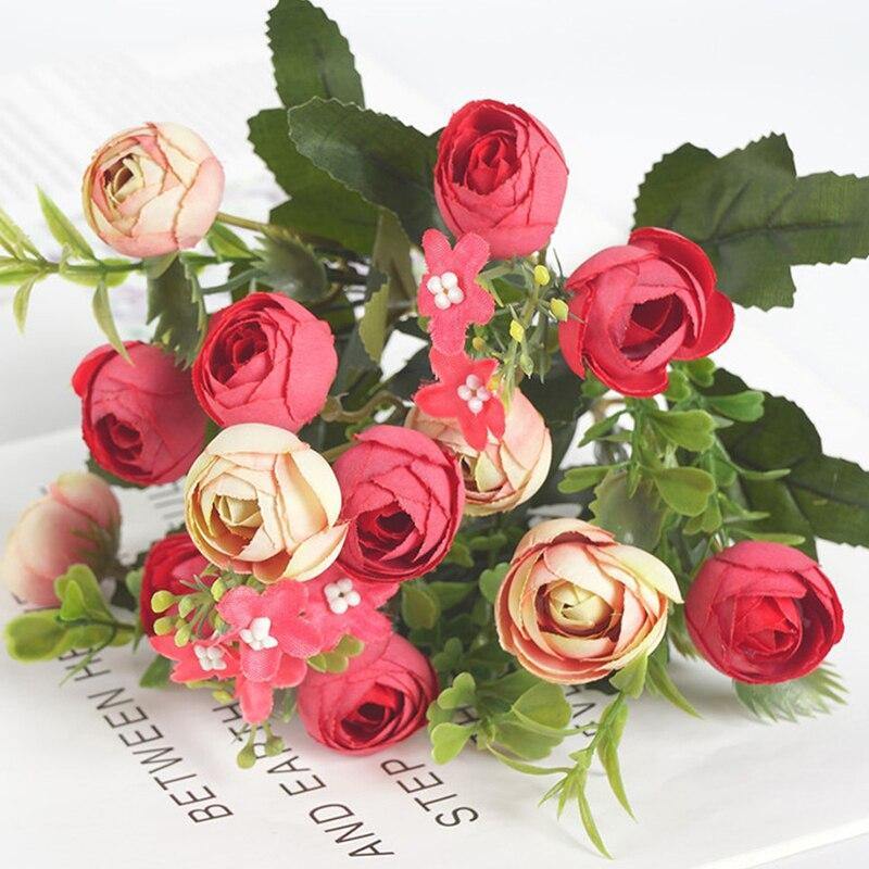 Rose Small Bud Artificial FLowers - funny gifts store