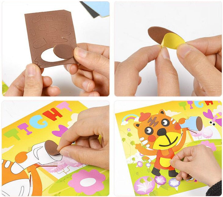 DIY Cartoon Animal Learning Education Toy