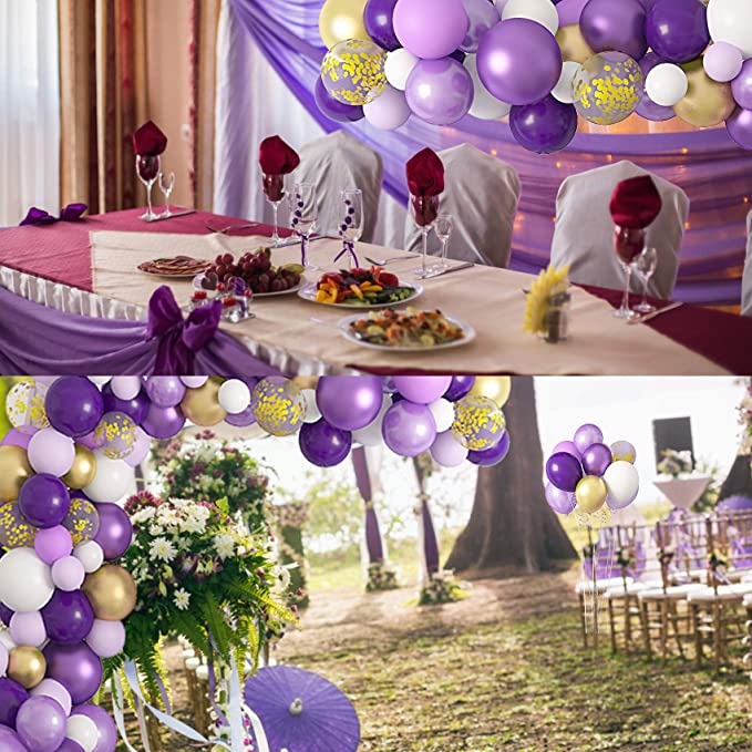 129Pcs/lot Garland Confetti Ballons Arch Chain Birthday Party Decor