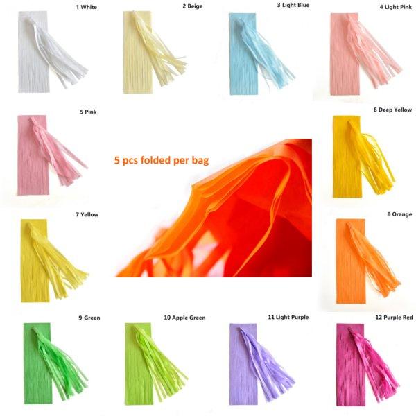 Tissue Paper Tassel Garland Birthdays Party Decorations