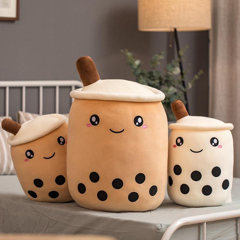 Cartoon Bubble Tea Cup Shaped Pillow Doll&Plush Toys - funny gifts store