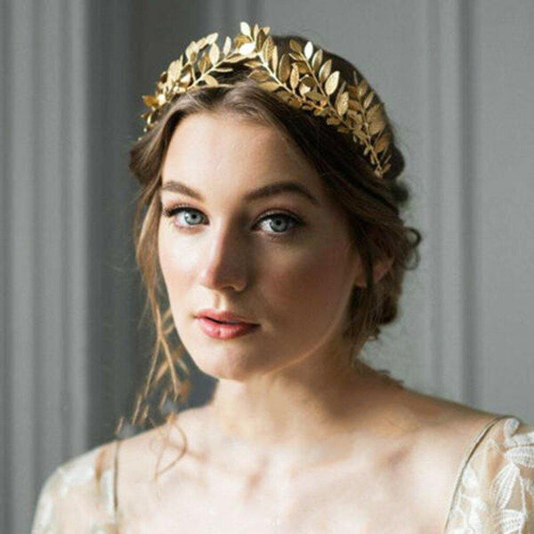 Headband Goddess Leaf Flower Hair Crown Head Piece HeadWear - funny gifts store