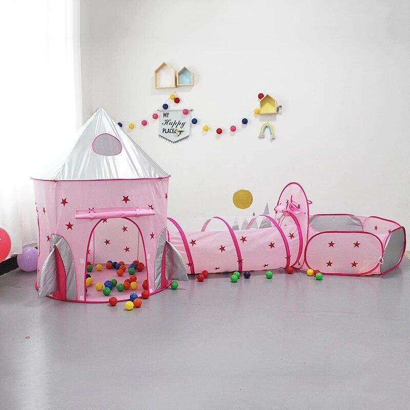 Children Tent Portable Spaceship Tent Educational Toys - funny gifts store