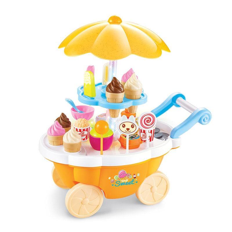 Simulation Candy Music Ice Cream Mini Push Car Educational Toys - funny gifts store