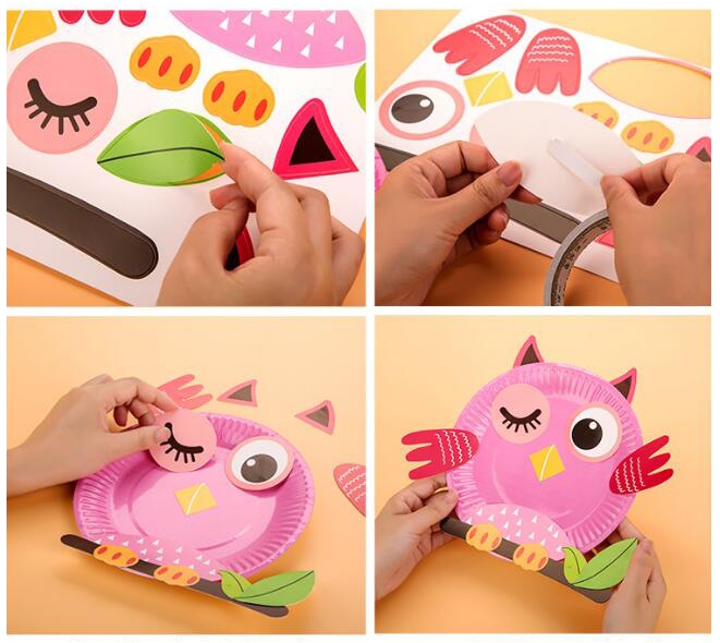 DIY Handmade Toys Plate Sticker Material Educational Toys