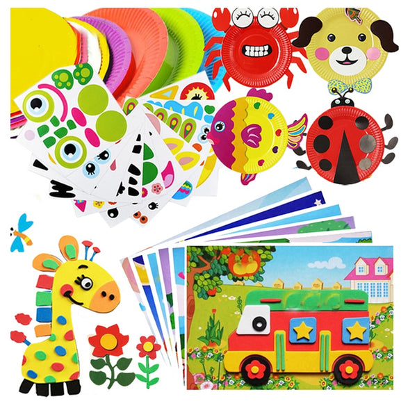 DIY Handmade Toys Plate Sticker Material Educational Toys