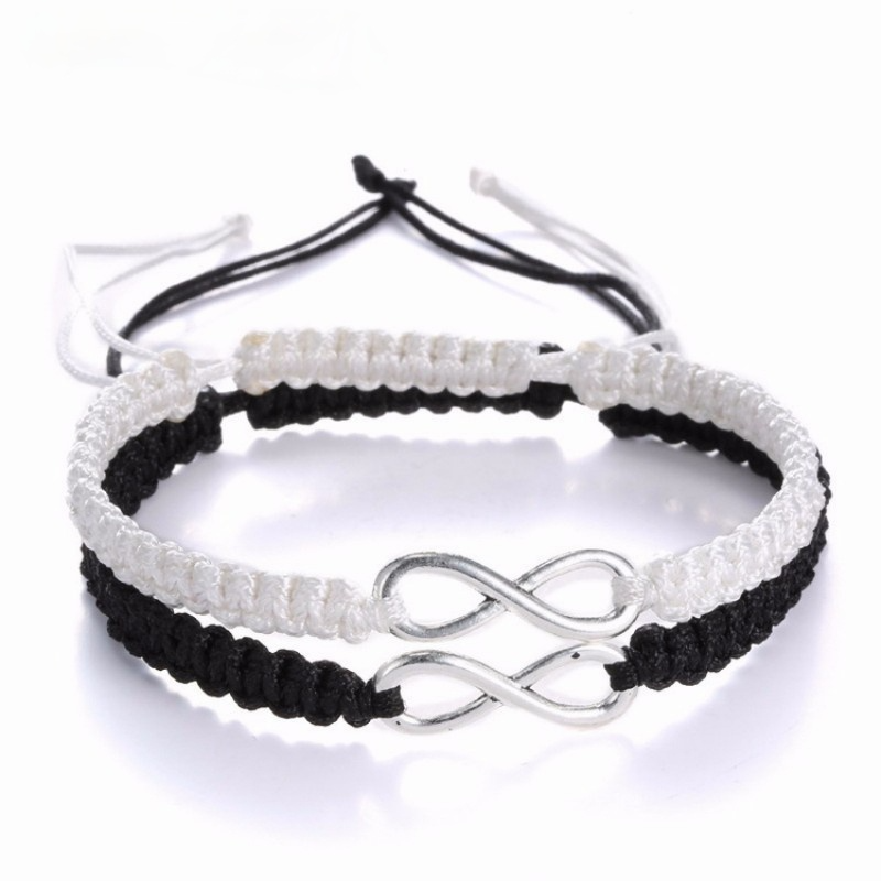 Braided Ribbon Bracelet Friendship Bracelets 2Pcs/Set