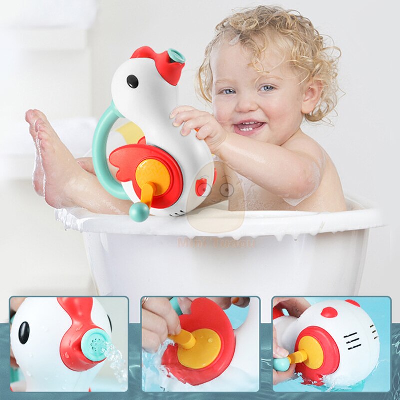 Hand Cank Goose Cartoon Swimming Pool Bathroom Spraying Water Game Pool&Water Fun