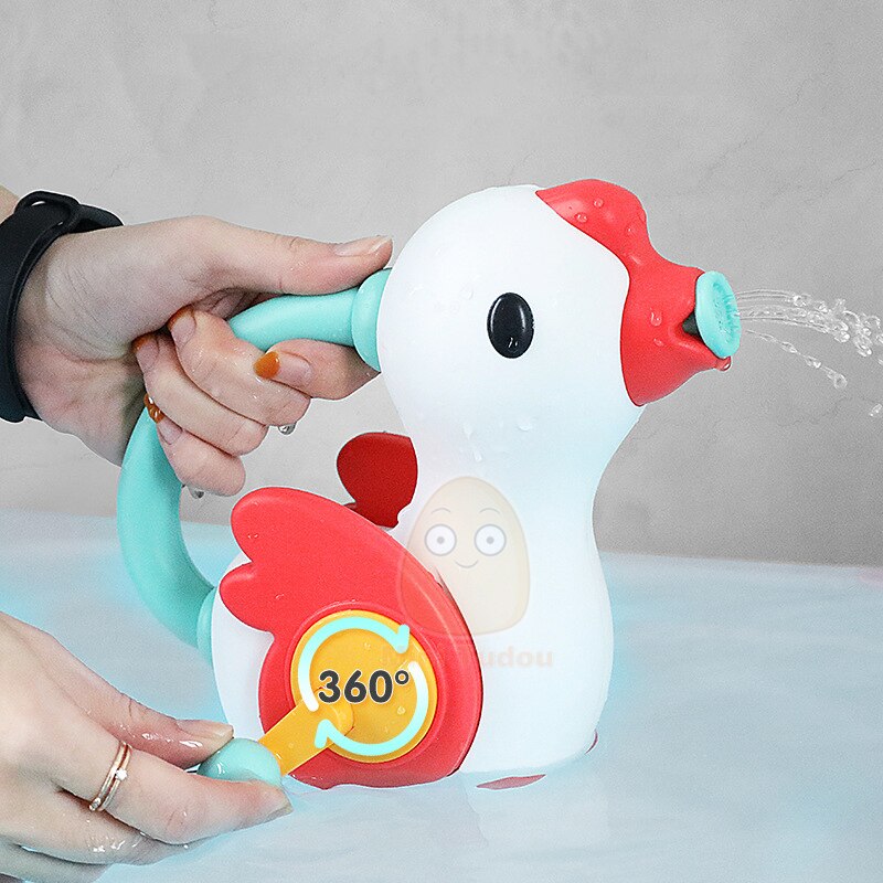 Hand Cank Goose Cartoon Swimming Pool Bathroom Spraying Water Game Pool&Water Fun