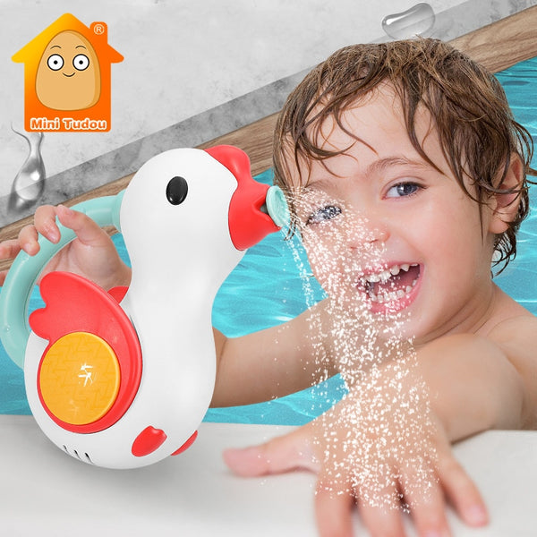 Hand Cank Goose Cartoon Swimming Pool Bathroom Spraying Water Game Pool&Water Fun