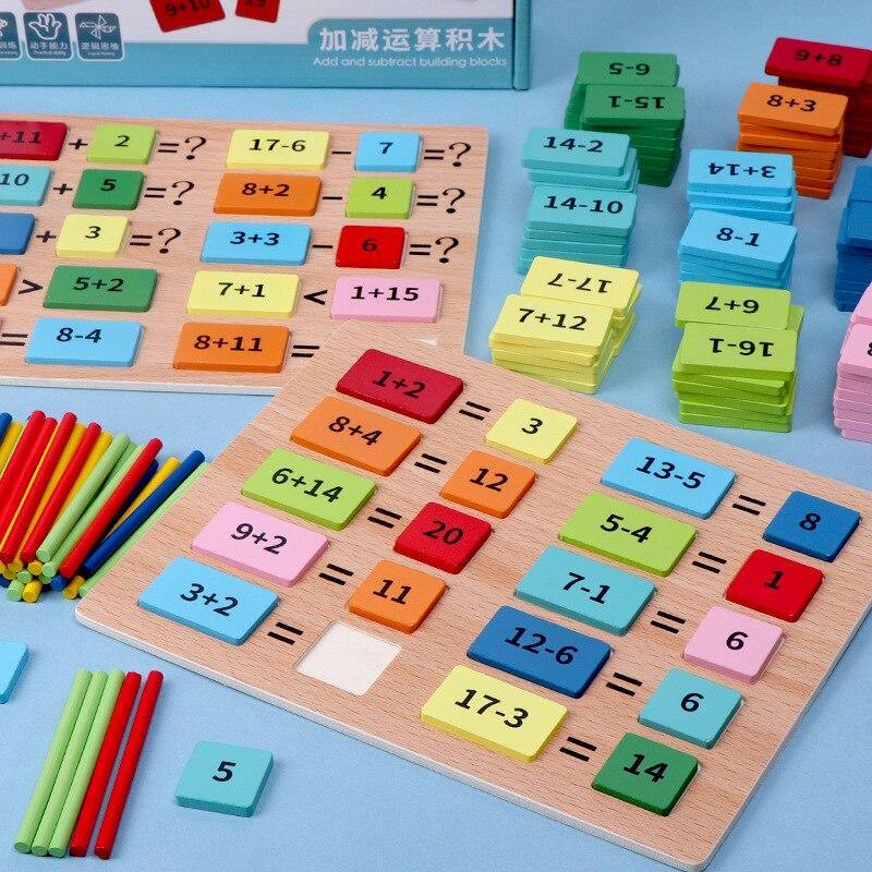 Kid Baby Addition Subtraction Counting Game Modle&Building Toys - funny gifts store