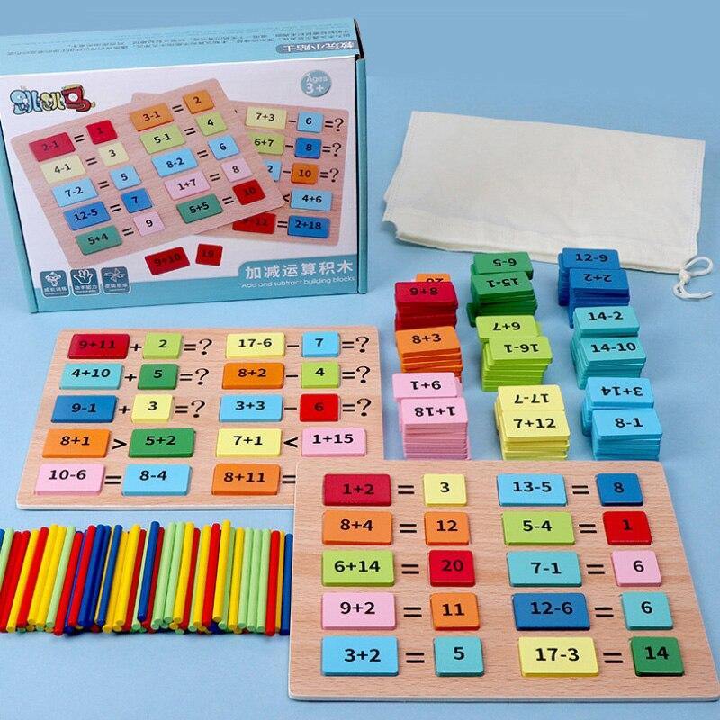 Kid Baby Addition Subtraction Counting Game Modle&Building Toys - funny gifts store