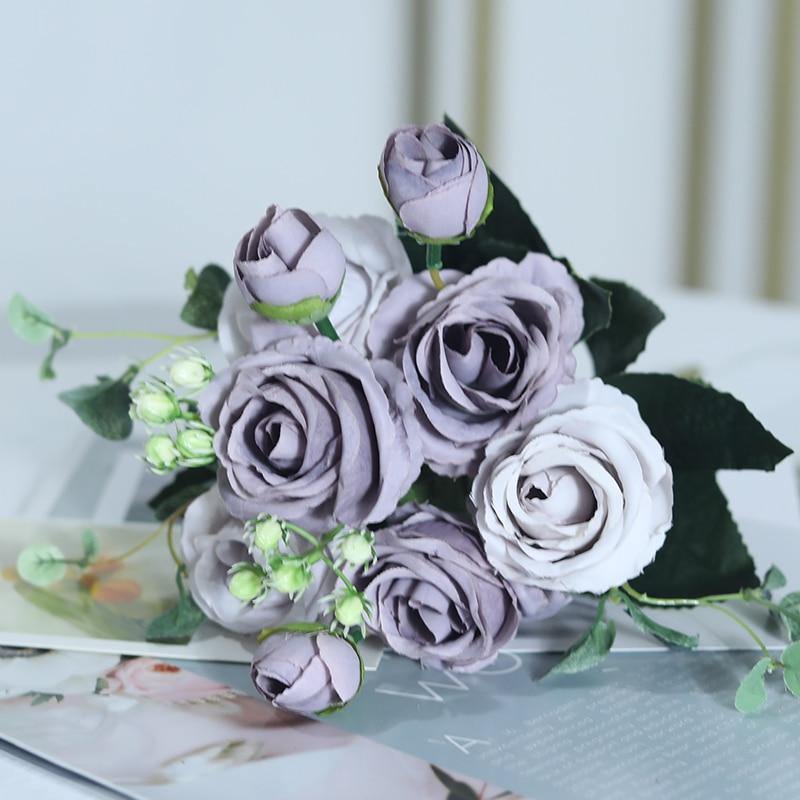 Beautiful Roses Silk Artificial FLowers - funny gifts store