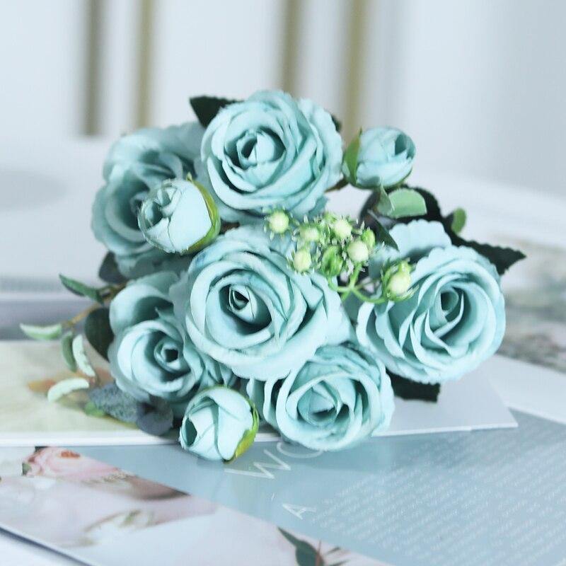 Beautiful Roses Silk Artificial FLowers - funny gifts store