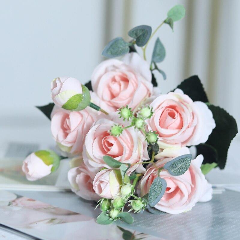 Beautiful Roses Silk Artificial FLowers - funny gifts store