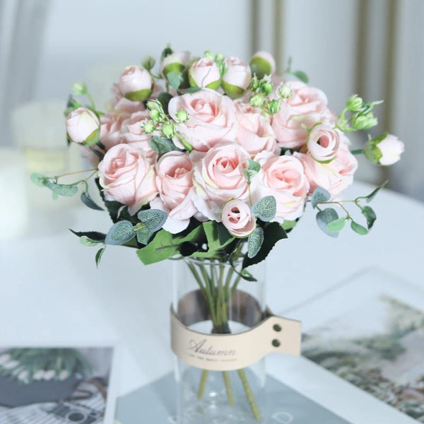 Beautiful Roses Silk Artificial FLowers - funny gifts store