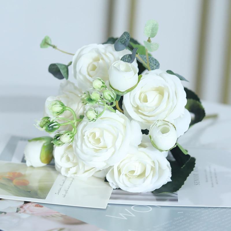 Beautiful Roses Silk Artificial FLowers - funny gifts store