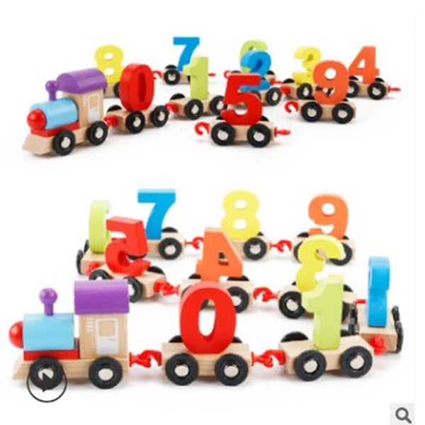 Digital Small Train Modle&Building Educational Toys