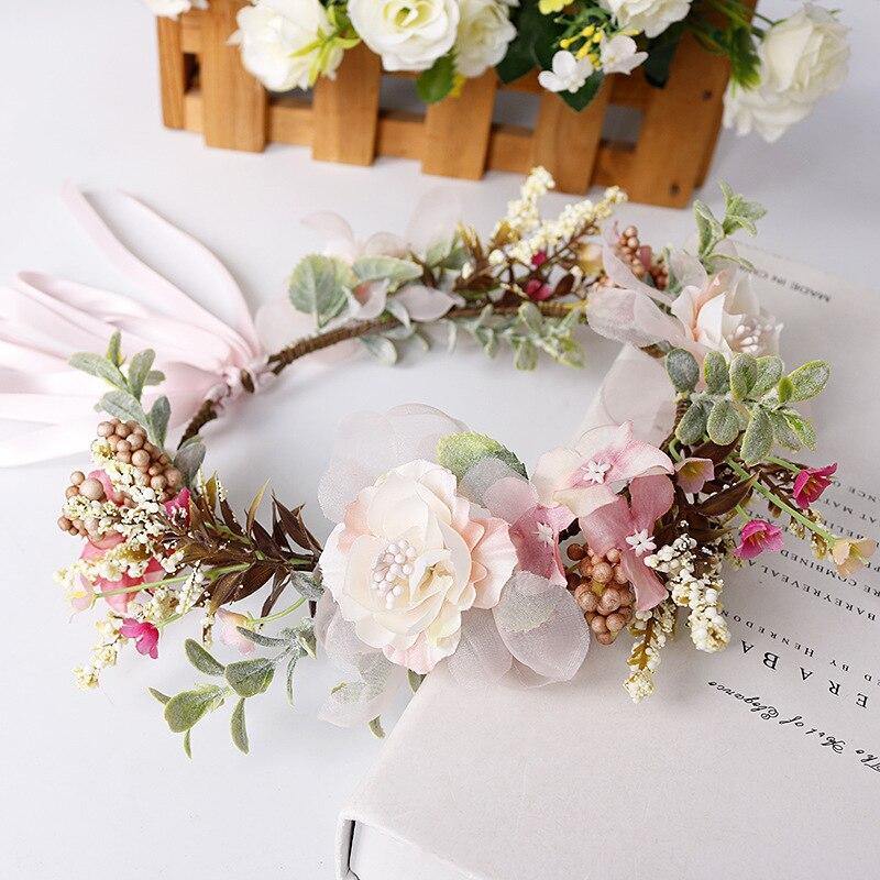 Bohemian Garland Hairband Crown Hair Wreath Floral HeadWear - funny gifts store