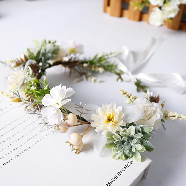 Bohemian Garland Hairband Crown Hair Wreath Floral HeadWear - funny gifts store