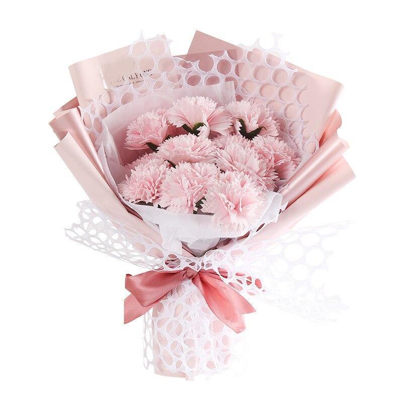 Mom Bunch of Soap Flowers With Delicate Wrap Artificial Flower Gifts - funny gifts store