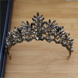 Shiny Party Tiara Clear Crystals King Queen Crown HeadWear - funny gifts store