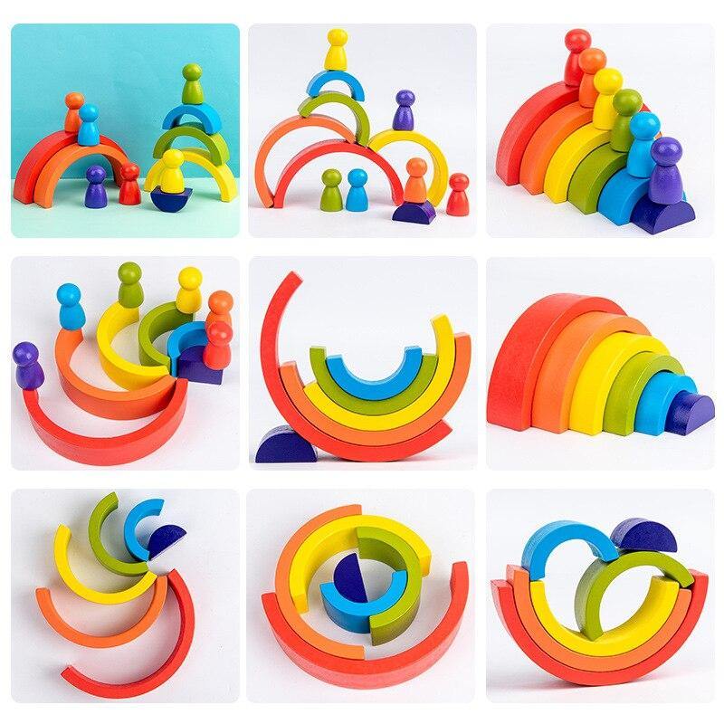 Creative Rainbow Blocks Modle&Building Toys - funny gifts store