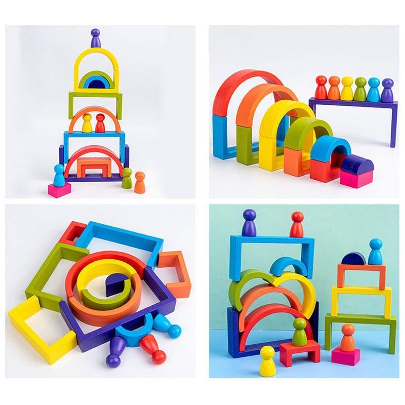 Creative Rainbow Blocks Modle&Building Toys - funny gifts store