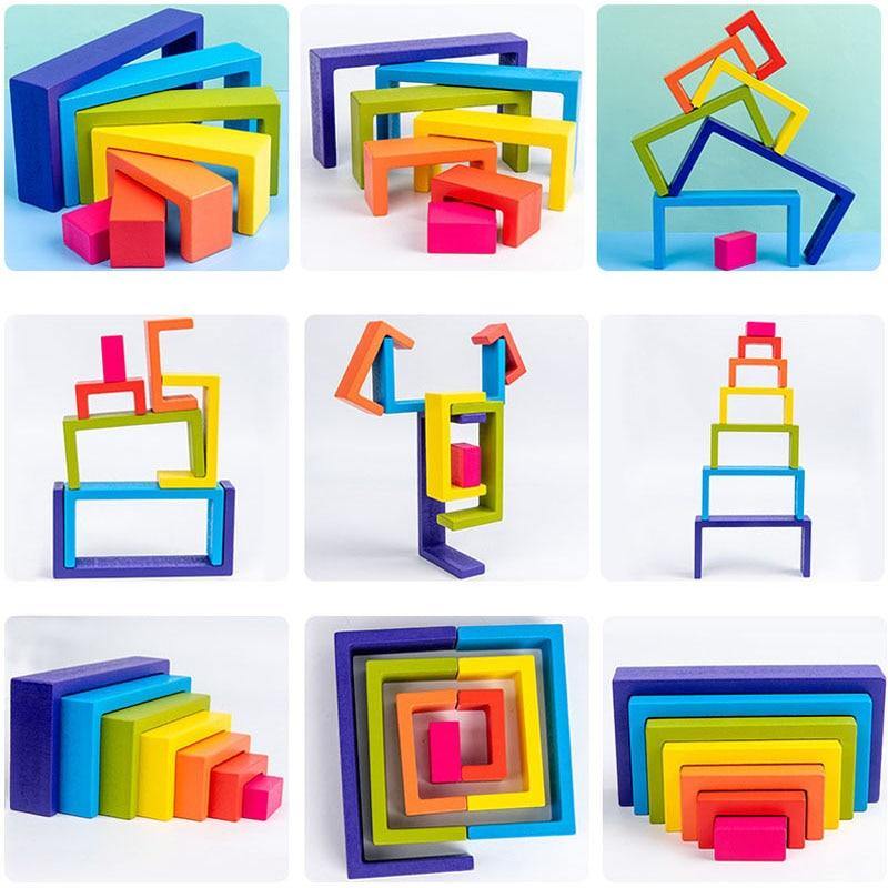 Creative Rainbow Blocks Modle&Building Toys - funny gifts store