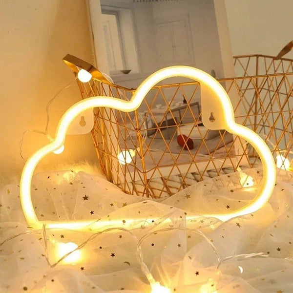 Cute Cartoon Cloud Decorative LED Neon Night Lamp Light - funny gifts store