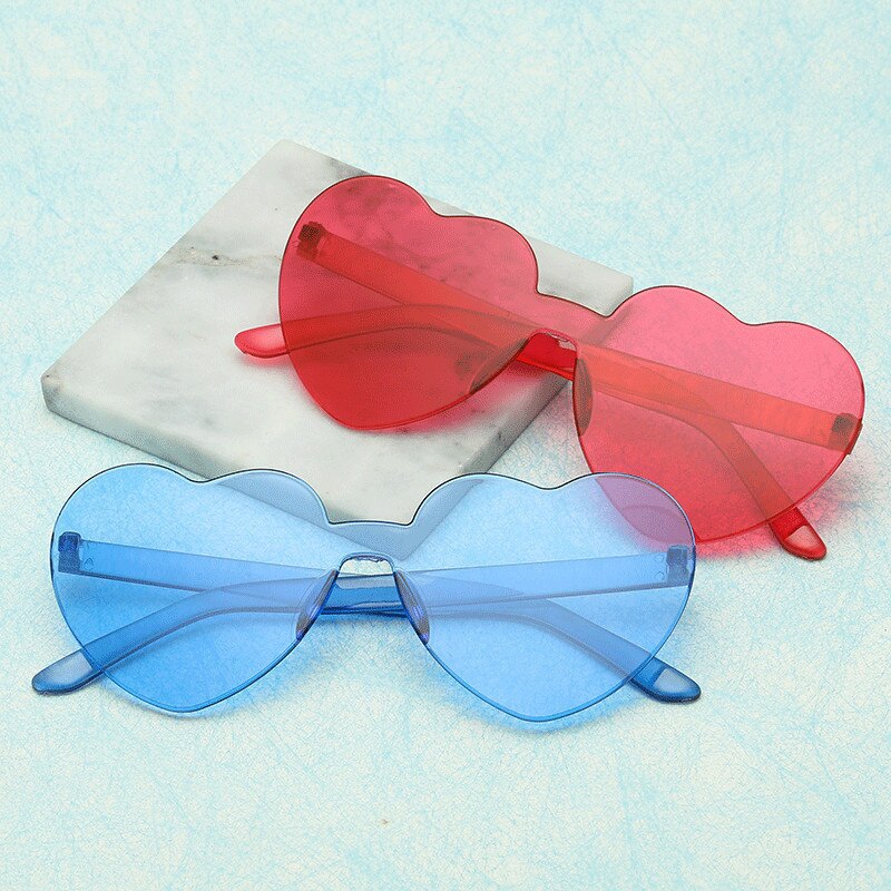 Women Transparent Frame Retro Sunglasses