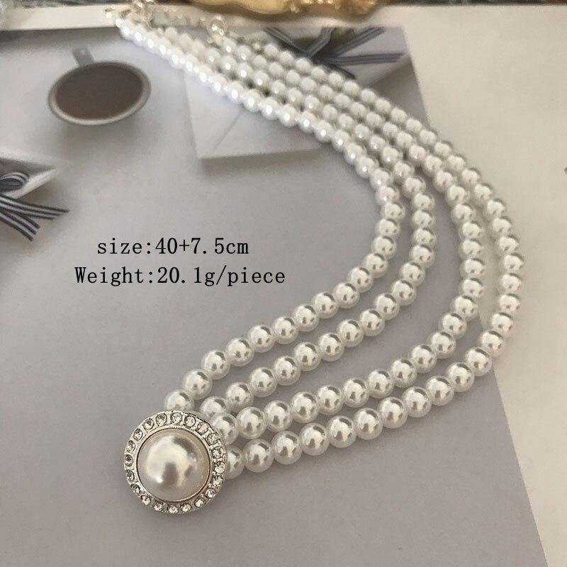 Women Imitation Pearls Sweet-Cute Party Necklace - funny gifts store