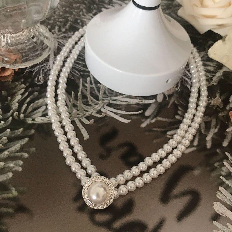 Women Imitation Pearls Sweet-Cute Party Necklace - funny gifts store