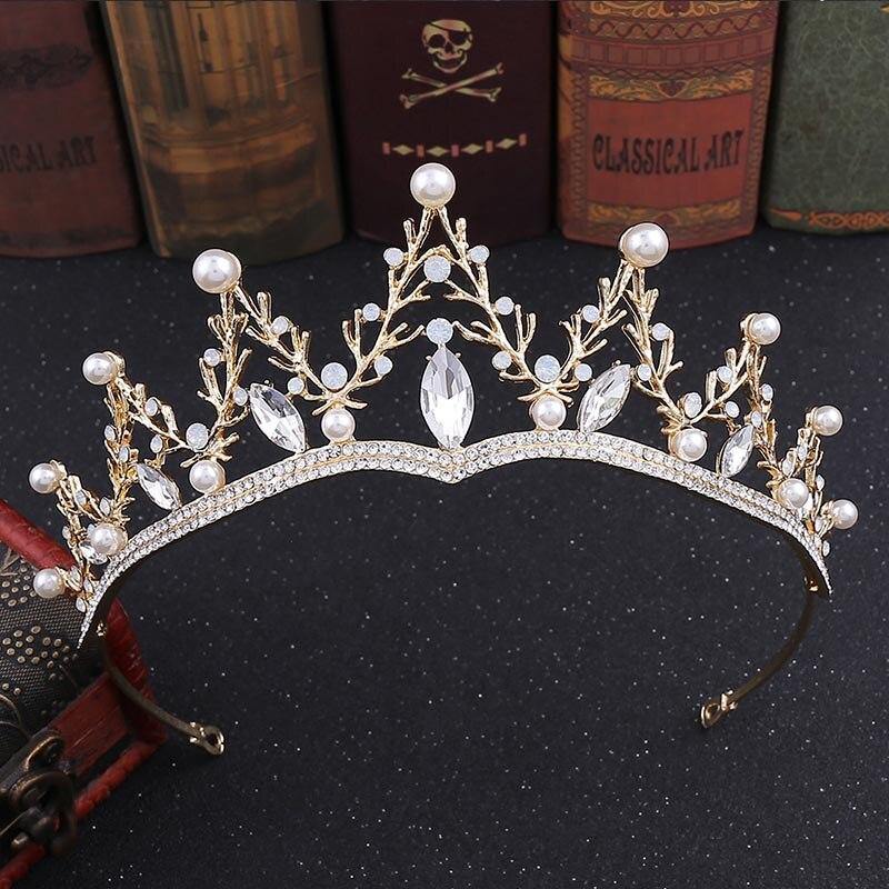 Baroque Royal Pricess Diadem Shining Crystal HeadWear - funny gifts store