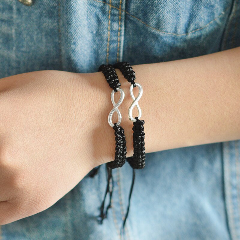 Braided Ribbon Bracelet Friendship Bracelets 2Pcs/Set