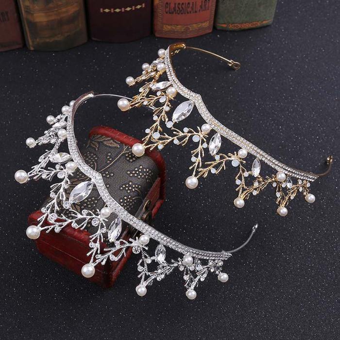 Baroque Royal Pricess Diadem Shining Crystal HeadWear - funny gifts store