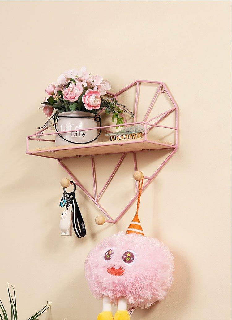 Wall Shelves Iron Decorative Shelf Metal Crafts - funny gifts store