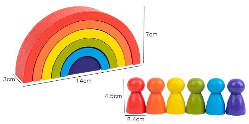 Creative Rainbow Blocks Modle&Building Toys - funny gifts store