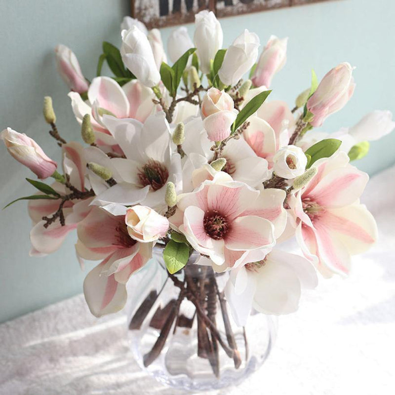 Silk Orchid Magnolia Wedding Artificial FLowers - funny gifts store