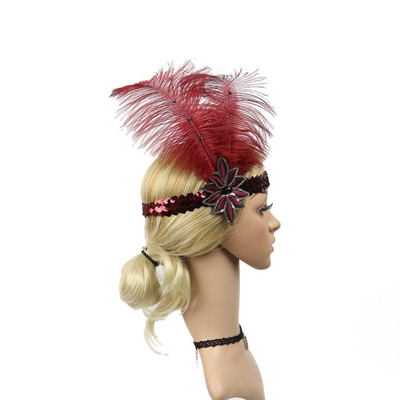 Women's Vintage Sequins Party Headpiece HeadWear - funny gifts store