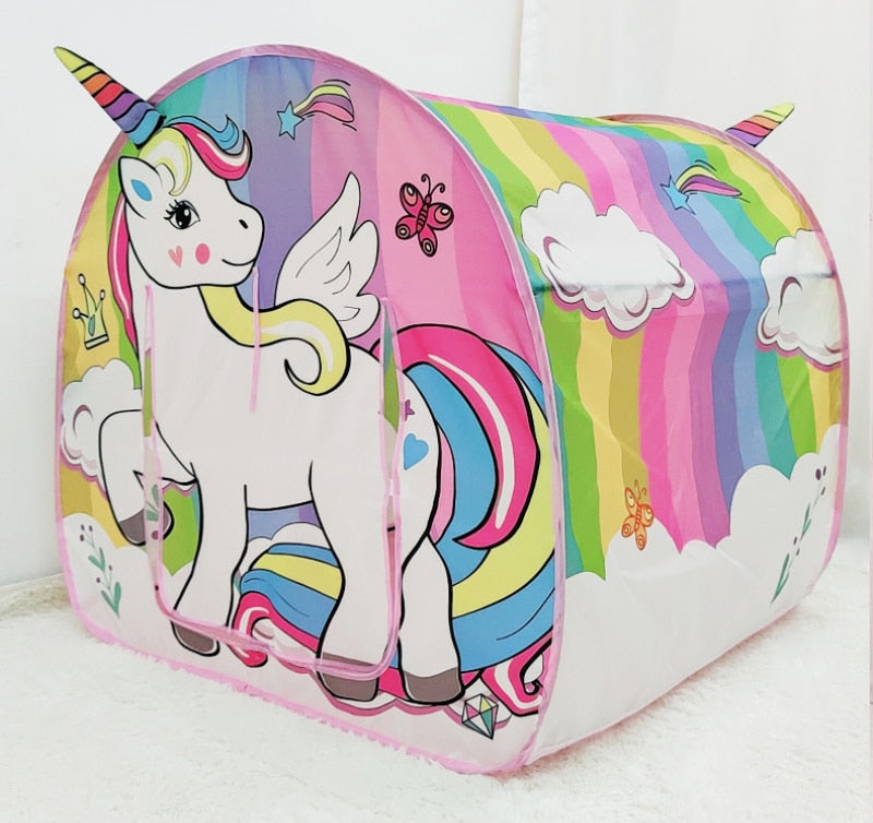 Kids Unicorn Castle Tent Educational Toys