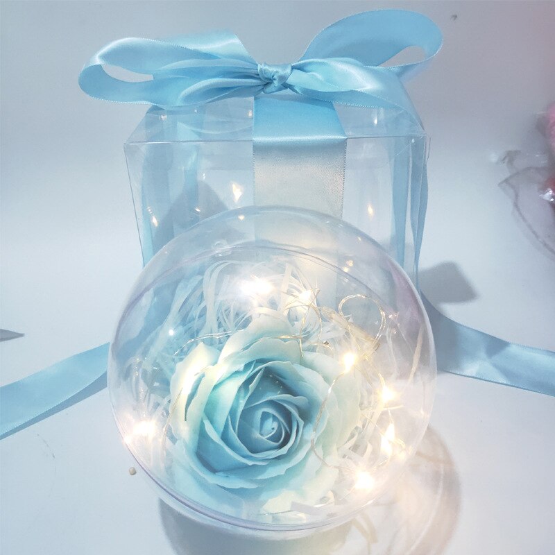 Soap Rose LED Flower Plastic Bottles Wedding Valentine's Day Birthday Gift