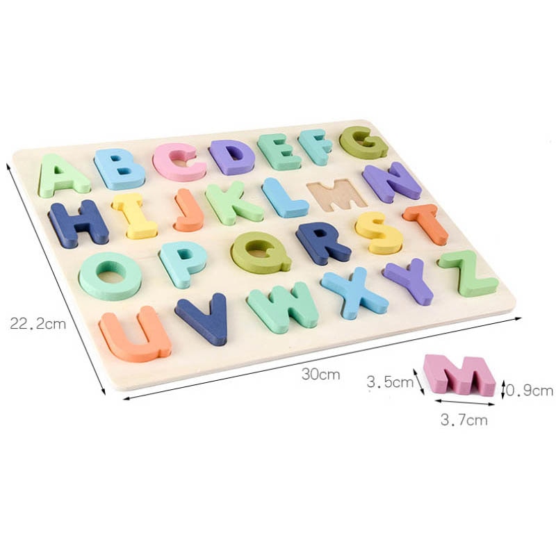 Kids Early Educational Montessori ABC Puzzle Modle Toy