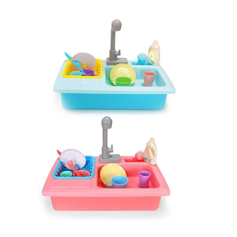 Kids Plastic Simulation Electric Dishwasher Pool&Water Fun