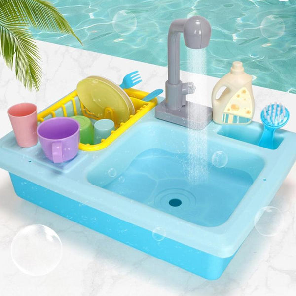 Kids Plastic Simulation Electric Dishwasher Pool&Water Fun