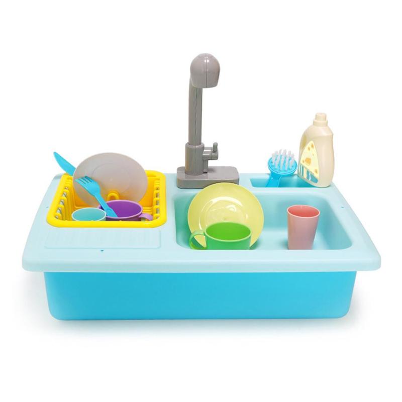 Kids Plastic Simulation Electric Dishwasher Pool&Water Fun