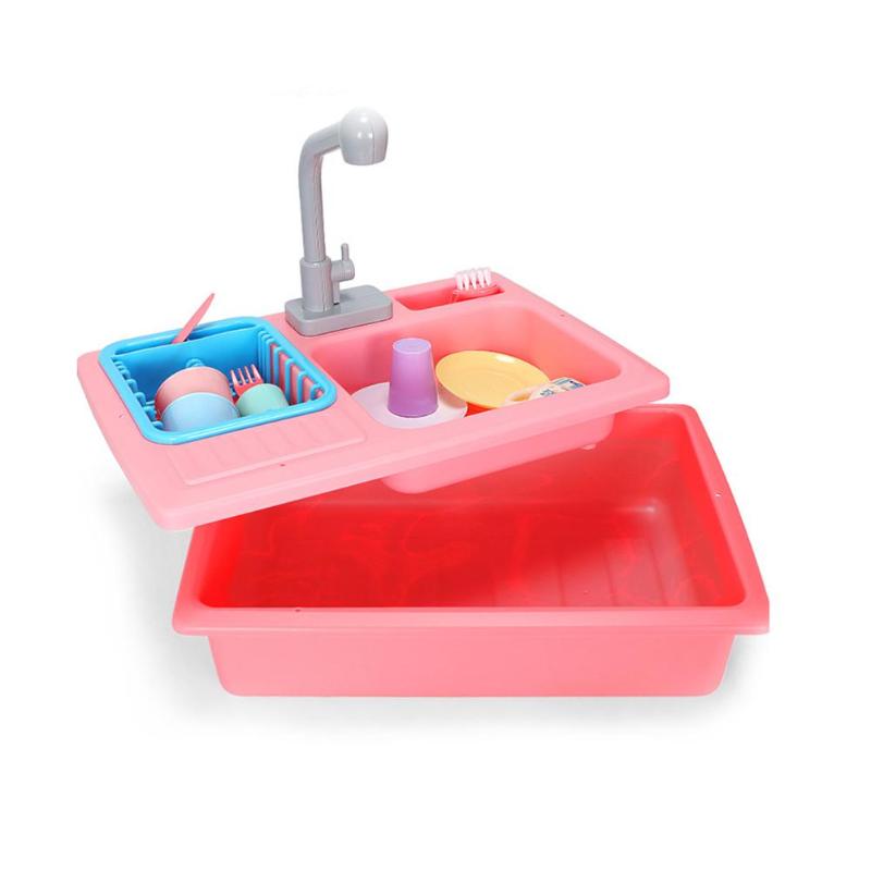 Kids Plastic Simulation Electric Dishwasher Pool&Water Fun