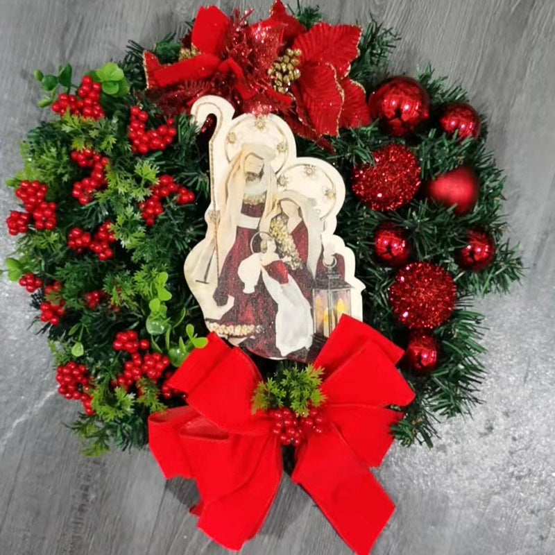 New Christmas Scene Layout Props  Door Hanging Decoration