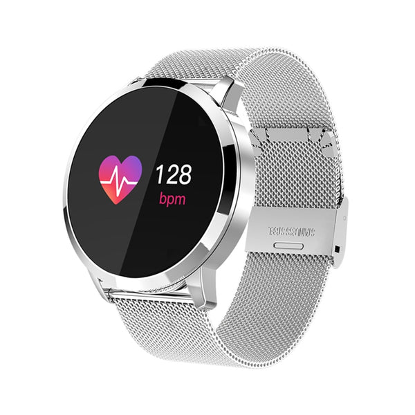 Waterproof Tempered Glass Activity Fitness Tracker Heart Rate Smartwatch