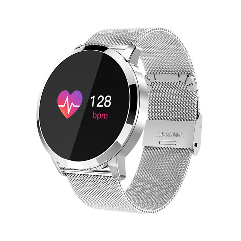 Waterproof Tempered Glass Activity Fitness Tracker Heart Rate Smartwatch